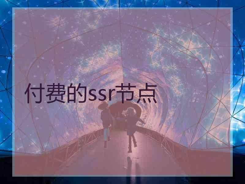 付费的ssr节点