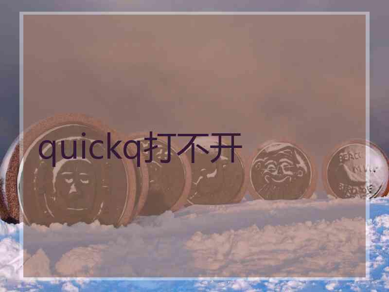 quickq打不开