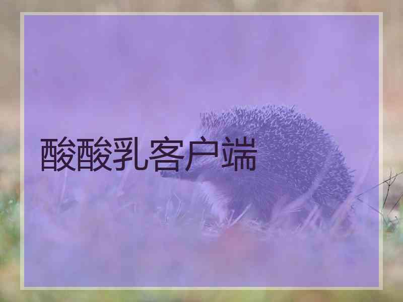 酸酸乳客户端